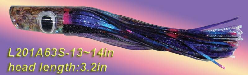 Fathom Offshore Double O Small Trolling Acrylic Lure (Head Only) Purple Paua (Head Only)