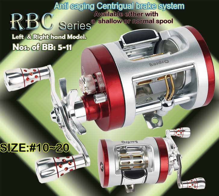 Baitcasting reel. Baitcasting reel for fresh and saltwater use. Right and  Left hand baitcasting reel. - Fishing tackle manufacturer. Osprey fishing  rod and fishing reel. Rod-spinning, casting, trolling and jigging. Reel:  spinning