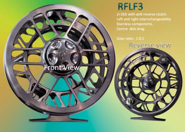 Fly reels from #3/4 to 9/10. Fly reels fitted with anti reverse bearing. -  Fishing tackle manufacturer. Osprey fishing rod and fishing reel.  Rod-spinning, casting, trolling and jigging. Reel: spinning and casting.
