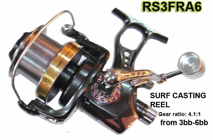 Baitrunner and surf spinning reels. Baitrunner available in either